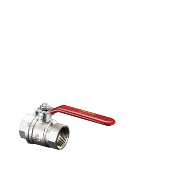 OVENTROP Kugelhahn mit Hebelgriff Optibal mit Innengewinde PN 16 DN 50, G 2, Messing, vernickelt, 1076016