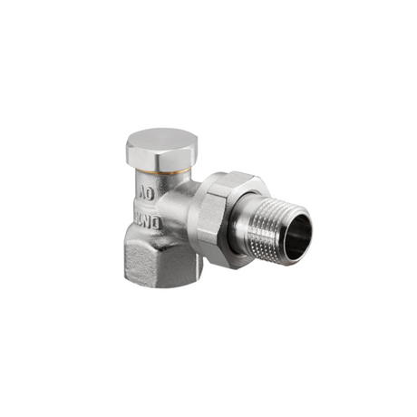 OVENTROP Rücklaufverschraubung Combi 2 Eck DN 10, R 3/8 x Rp 3/8, PN 10, Messing, vernickelt, 1091061