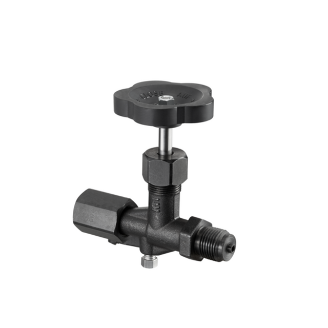 OVENTROP Manometerabsperrventil mit Spannmuffe und Zapfen, PN 400 DIN 16270-A-10 St, Stahl/Niro, ohne Prüfanschluss, 1116004