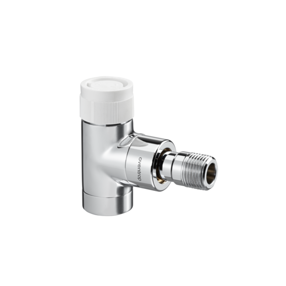 OVENTROP Thermostatventil E Eck DN 15, Rp 1/2 x R 1/2, PN 10, weiß pulverbeschichtet, 1163062