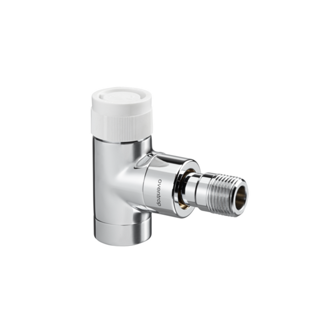 OVENTROP Thermostatventil E Eck DN 15, Rp 1/2 x R 1/2, PN 10, weiß pulverbeschichtet, 1163062