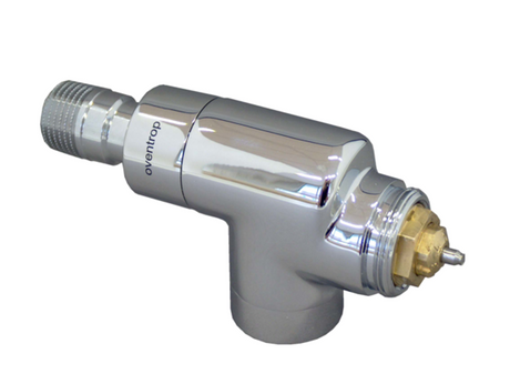 OVENTROP Thermostatventil E Vorlaufaxial DN 15, Rp 1/2 x R 1/2, PN 10, verchromt, 1163252