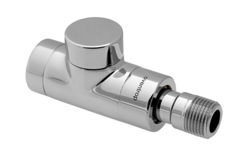 OVENTROP Rücklaufverschraubung Combi E Durchgang DN 15, PN 10, weiß pulverbeschichtet, 1167062
