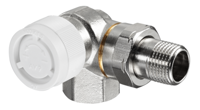 OVENTROP Thermostatventil AV 9 Winkeleck links DN 10, Rp 3/8 x R 3/8, PN 10, 1183470