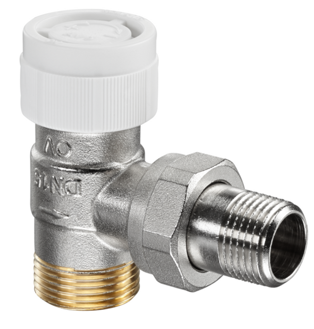 OVENTROP Thermostatventil AV 9 Eck DN 15, G 3/4 AG x R 1/2, PN 10, 1183747