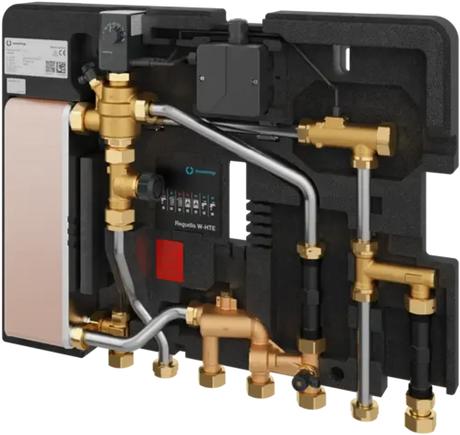 OVENTROP Elektronische Wohnungsstation Regudis W-HTE Wärmeübertrager kupfergelötet, doppelwandig, 1344070