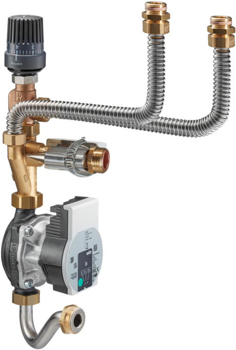 OVENTROP Vorlauftemperaturregelmodul für Flächenheizkreise für Regudis W-HTE, mit Hocheffzienzpumpe Wilo PARA 15-130/6-43/SC-12, 1344550