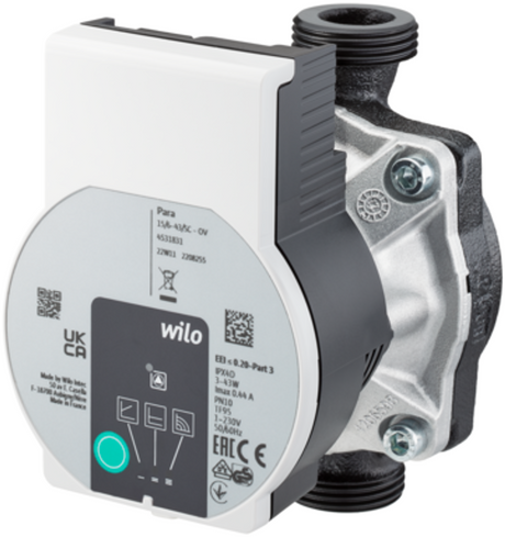 OVENTROP Hocheffizienzpumpe Wilo PARA 15-130/6-43/ SC-12 für Regudis W-HTE Vorlauftemperaturregelmodul und Regudis W-HTF mit gemischtem Heizkreis, 1344581