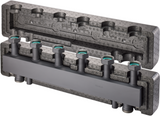 OVENTROP Hydraulische Weiche/Verteiler-Kombination HydroFixx für Regumat DN 25 mit Wärmedämmung, für 3 Heizkreise, Stahl, 1351699