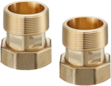OVENTROP Regumat Tüllenanschlussset DN 40/50 Verschraubung R 2 AG x G 2 ÜM (2x), 1352089