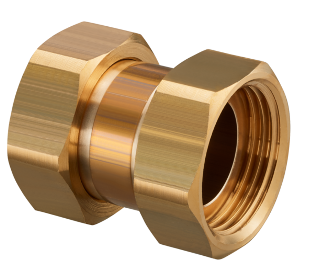 OVENTROP Doppelverschraubung für Kessel- und Speicherverrohrung 2 x G 1 ÜM, 30 mm, 1359085