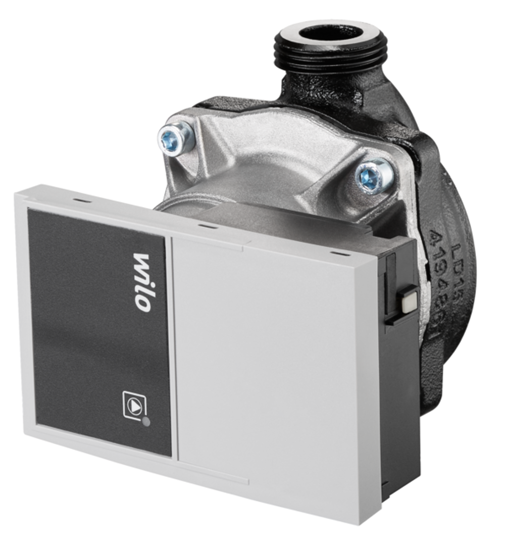 OVENTROP Hocheffizienzpumpe 130 mm mit Anschlussgewinde G 1 für Regumaq X-30/XZ-30 Primärkreis und Regusol X Sekundärkreis, Wilo PARA 15-130/7-50/iPWM2-6, 1389010