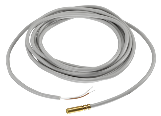 OVENTROP Temperaturfühler Sensor LW TH zur Temperaturmessung und -erfassung an Kollektoren, Fühlerelement PT 1000, Dauertemperaturbereich bis 180C, Länge 2 m, 1369094