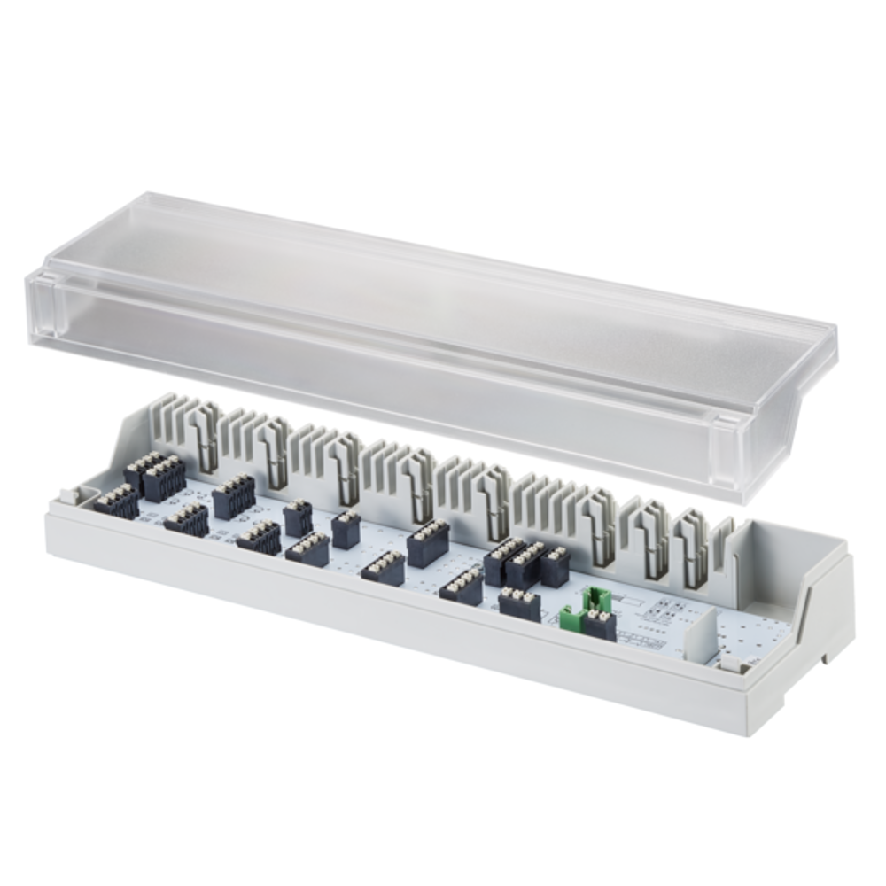 OVENTROP Elektrische Anschlussleiste für Flächenheizung 10 Regelzonen, Heizen / Kühlen (Change-Over), Pumpensteuerung, 230 V, 1400981
