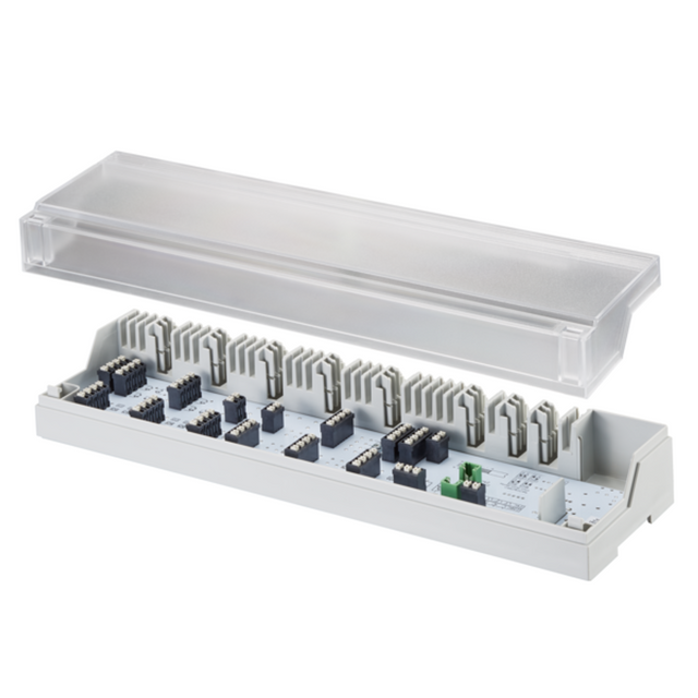 OVENTROP Elektrische Anschlussleiste für Flächenheizung 10 Regelzonen, Heizen / Kühlen (Change-Over), Pumpensteuerung, 230 V, 1400981
