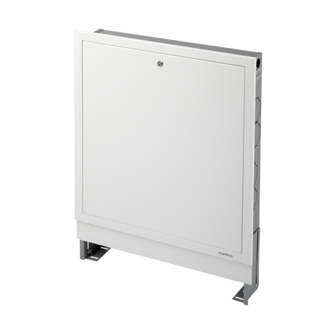 OVENTROP Verteilerschrank Unterputz Nr. 1 B 560 x H 760-885 x T 115-180 mm, 1401151