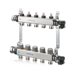 OVENTROP Heizkreisverteiler Multidis SFQ mit Q-Tech mit integrierten Durchflussindikatoren im Vorlauf, 12 Kreise, 1404962