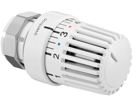 OVENTROP Sonderthermostat Uni LV Klemmverbindung, 7-28 C, 0 * 1-5, Flüssig-Fühler, weiß, passend für Vaillant Thermostatventile, ab Baujahr 1981, 1616001