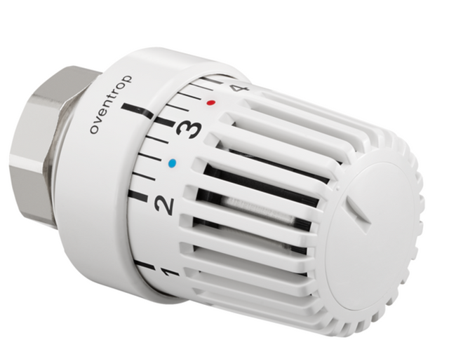 OVENTROP Sonderthermostat Uni LI M 32 x 1,0, 7-28 C, 0 * 1-5, Flüssig-Fühler, weiß, passend für Ista Thermostatventile, ab Baujahr 1985, 1616200