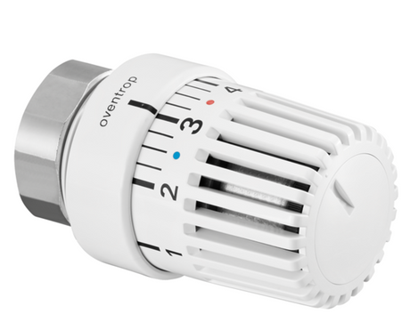 OVENTROP Sonderthermostat Uni LO M 38 x 1,5, 7-28 C, 0 * 1-5, Flüssig-Fühler, weiß, passend für Oreg (Ondal) Thermostatventile, 1616500