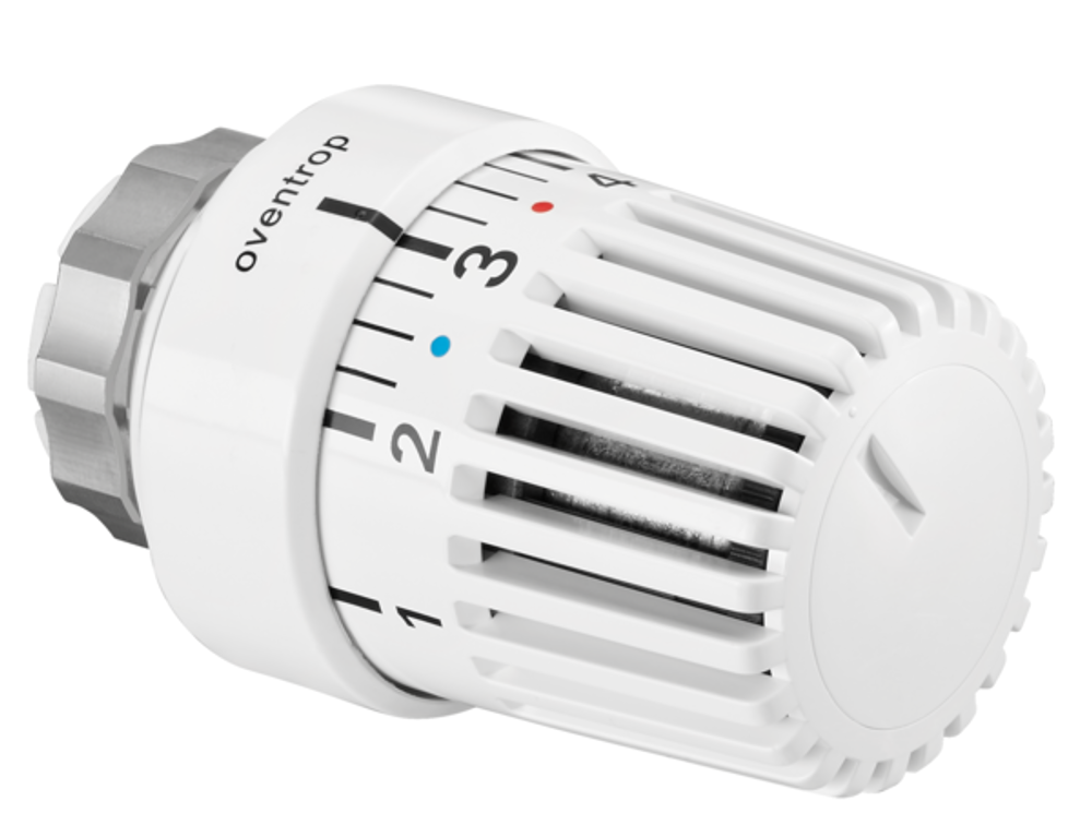 OVENTROP Thermostat Uni LDVL Klemmverbindung (D 26 mm), L7-28 C, 0 * 1-5, Flüssig-Fühler, weiß, passend für Danfoss Thermostatventile Baureihe RAVL, 1616675