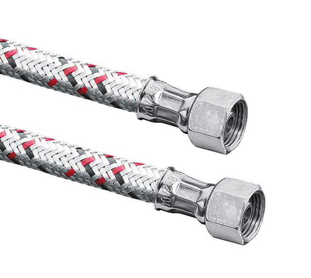 OVENTROP Schlauchleitung DIN EN ISO 6806 NI 8, beiderseits G 3/8 Überwurfmutter, 1.500 mm, 2110055
