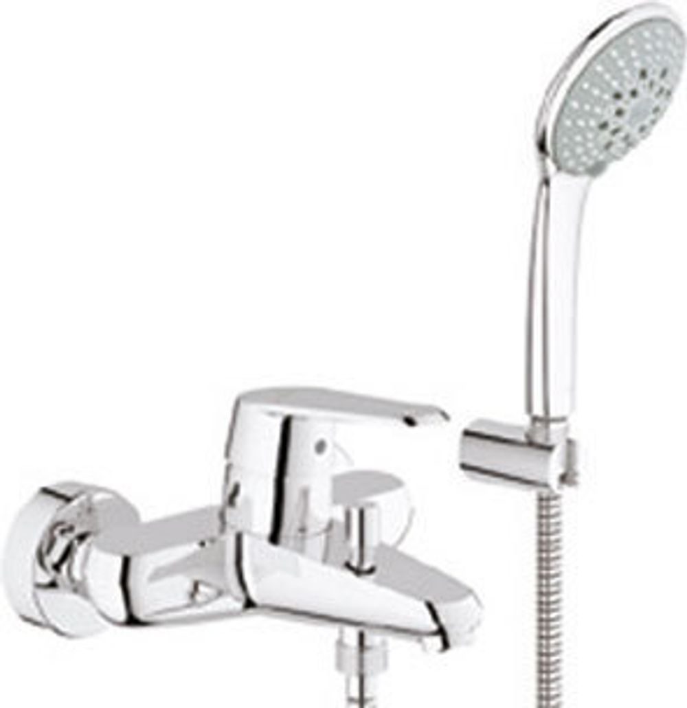 GROHE Einhand-Wannenbatterie Eurodisc C 33395_2 Wandmontage Brausegarnitur chrom, 33395002
