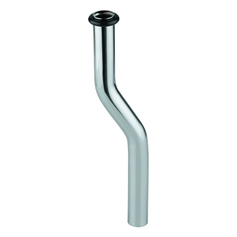 GROHE Urinal-Spülrohr 37038 200mm x 18mm Messing Kröpfung 30mm chrom, 37038000