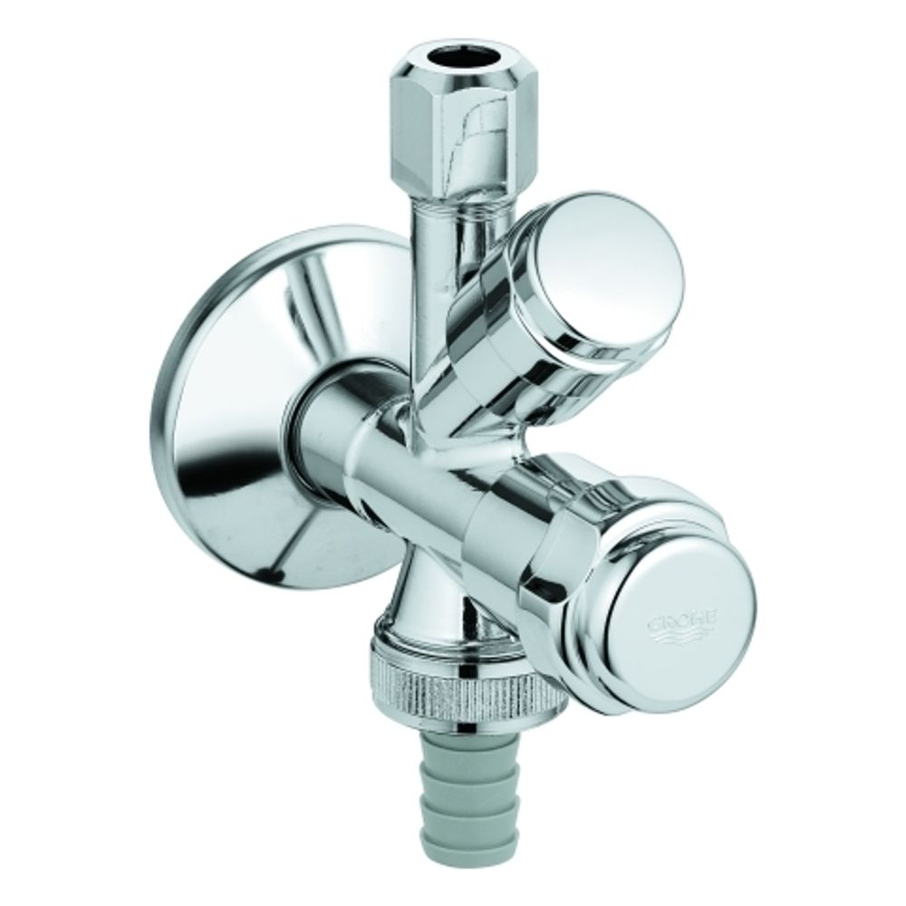 GROHE WAS-Kombieckventil 41073 Design-Gr. DN15 mit Rückflussverh. chrom, 41073000
