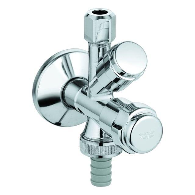 GROHE WAS-Kombieckventil 41073 Design-Gr. DN15 mit Rückflussverh. chrom, 41073000