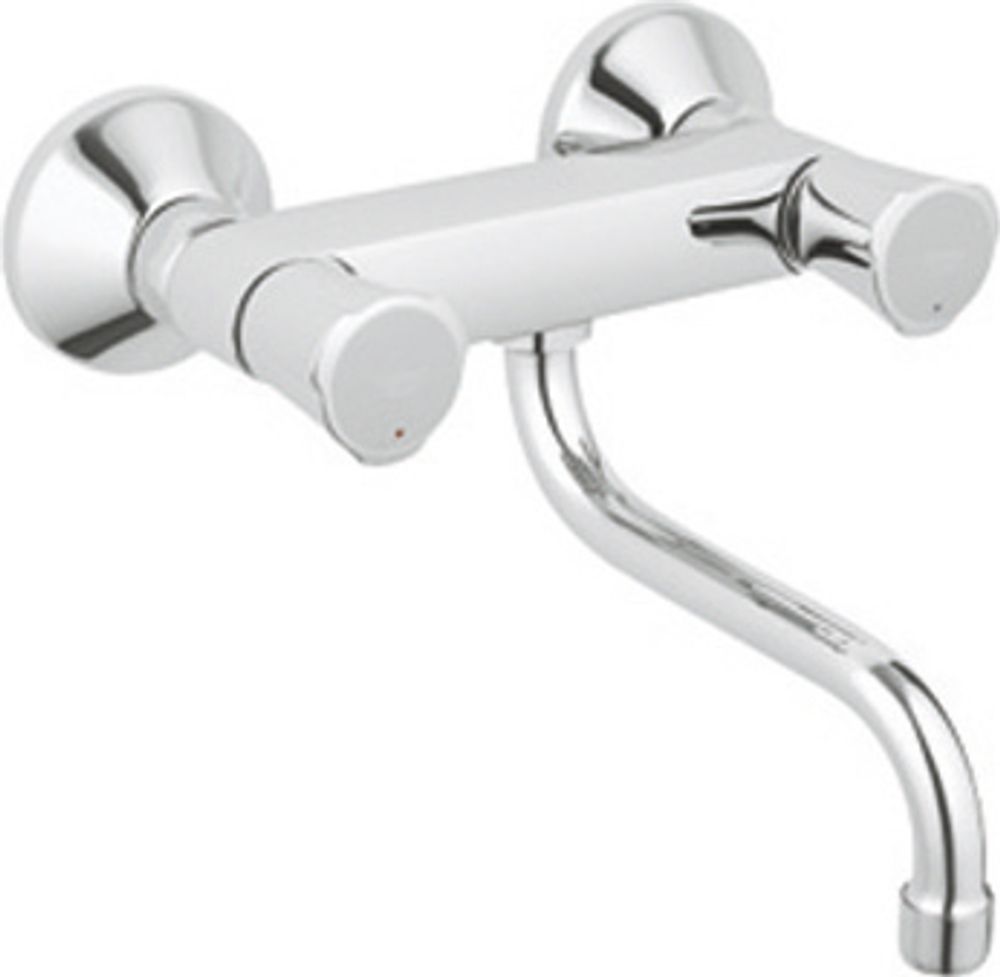 GROHE 2-Griff-Spültischbatterie Costa 31187_1 DN15 Wandmontage chrom, 31187001