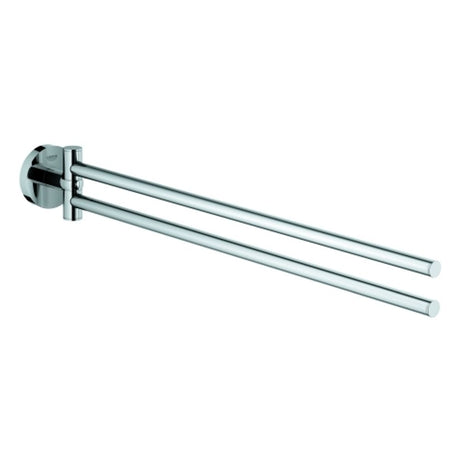 GROHE Handtuchhalter Essentials 40371_1 2-armig schwenkbar Metall 450mm chrom, 40371001