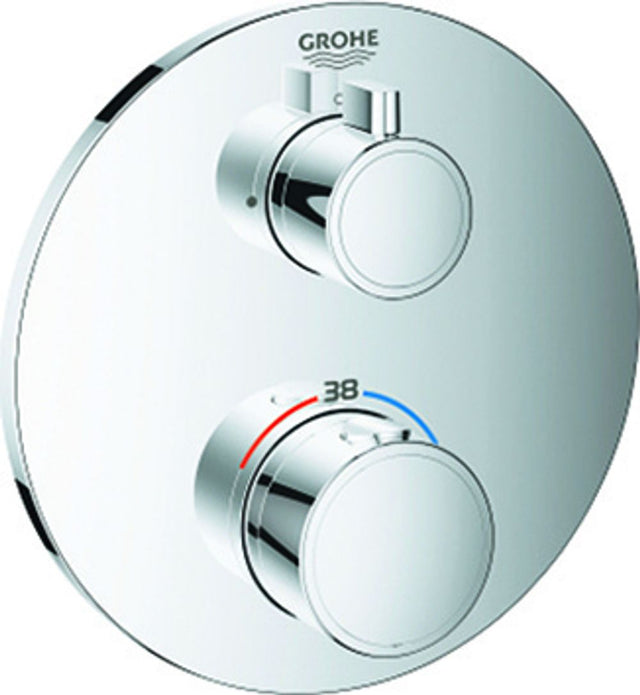 GROHE THM-Brausebatterie Grohtherm 24075 1 Abgänge FMS für 36500 rund chrom, 24075000