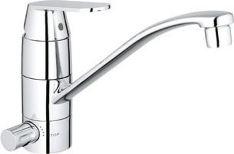 GROHE EH-SPT-Batterie Eurosmart C 31161 flacher Auslauf Absperrventil chrom, 31161000