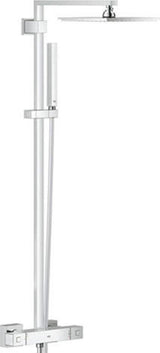 GROHE Duschsystem Euphoria Cube 230 26087 mit Thermostat Wandmontage chrom, 26087000