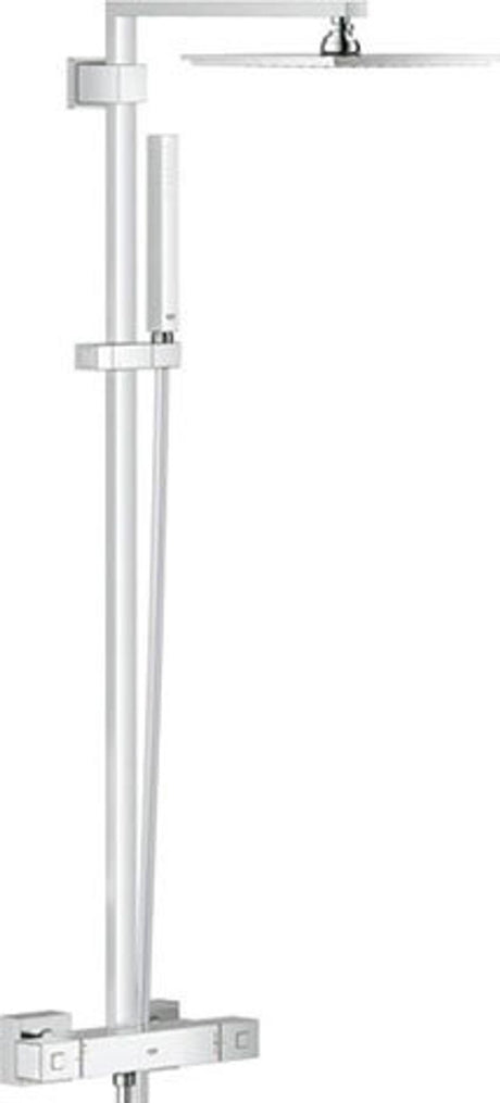 GROHE Duschsystem Euphoria Cube 230 26087 mit Thermostat Wandmontage chrom, 26087000