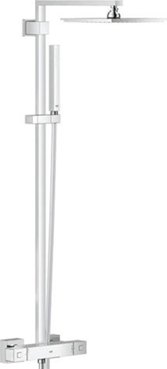 GROHE Duschsystem Euphoria Cube 230 26087 mit Thermostat Wandmontage chrom, 26087000