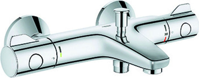 GROHE THM-Wannenbatterie Grohtherm 800 34567 Wandmontage eigensicher chrom, 34567000