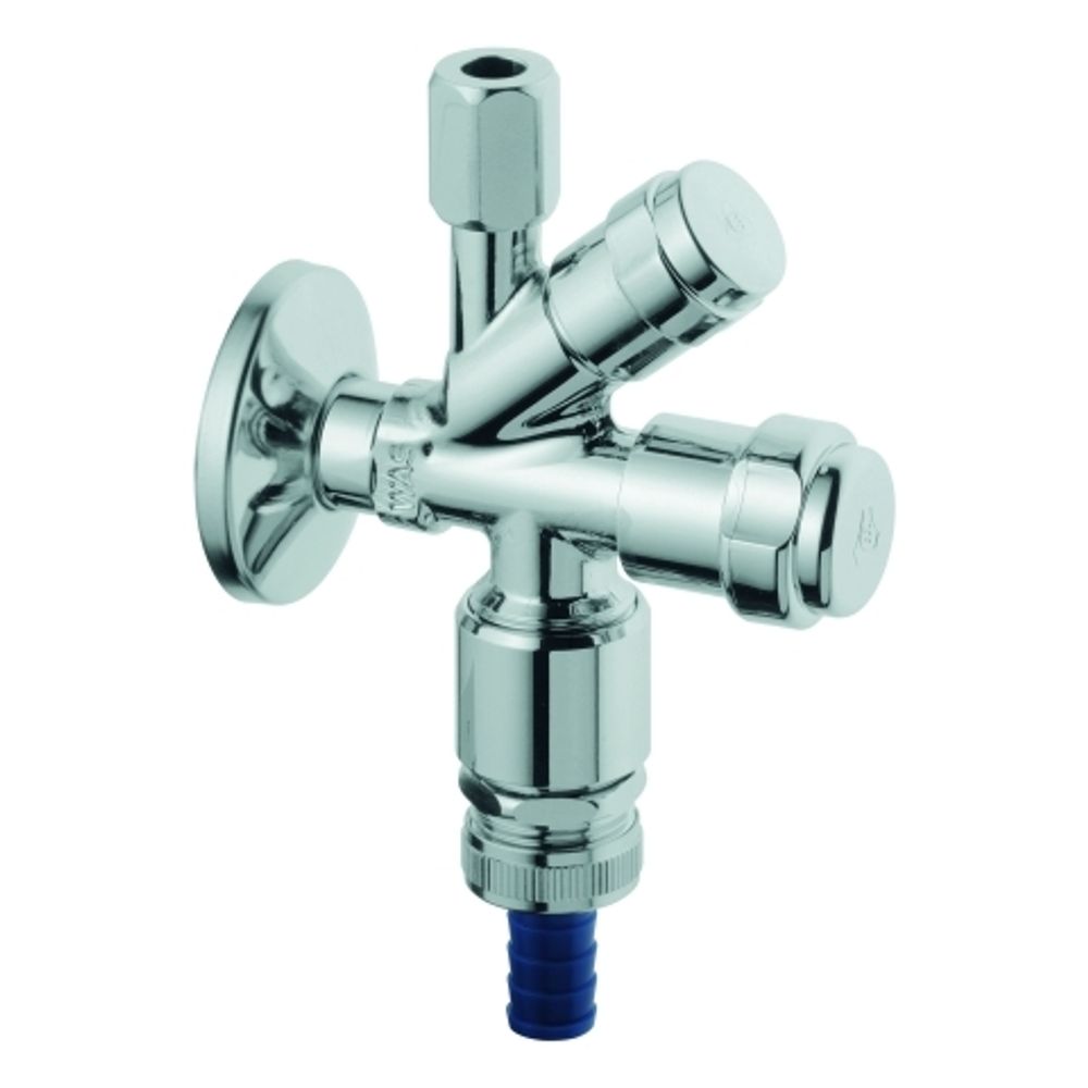 GROHE WAS-Kombieckventil 41082 Design-Griff DN15 mit RV und RB chrom, 41082000