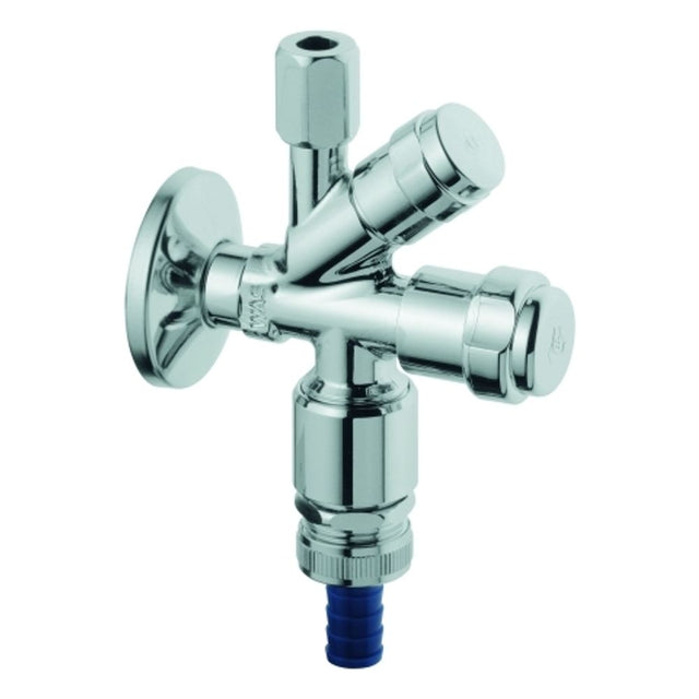 GROHE WAS-Kombieckventil 41082 Design-Griff DN15 mit RV und RB chrom, 41082000