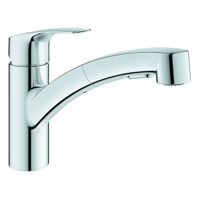 GROHE EH-SPT-Batterie Eurosmart 30305_1 fl. Auslauf azb. Dual-Spülbrause chrom, 30305001