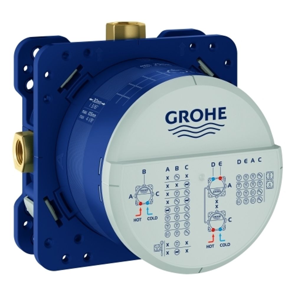 GROHE Universal Unterputz-Einbaukörper Rapido SmartBox 35604 DN 15 3 Abgänge, 35604000