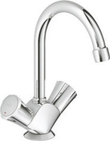 GROHE 2-Griff-WT-Batterie Costa 21375_1 Zugstangen-Ablaufgarnitur chrom, 21375001