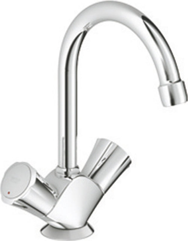 GROHE 2-Griff-WT-Batterie Costa 21375_1 Zugstangen-Ablaufgarnitur chrom, 21375001