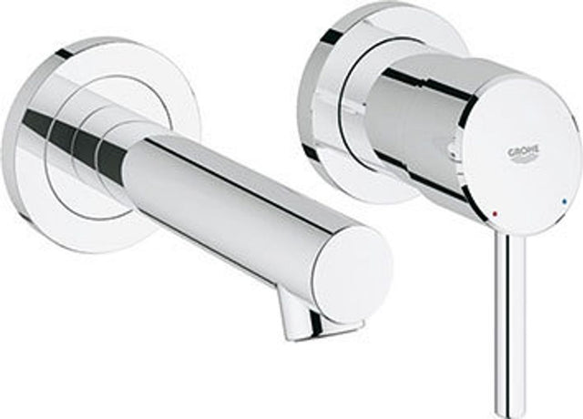 GROHE 2-L-WT-Batterie Concetto 19575_1 Wandmontage Fertigmontageset chrom, 19575001
