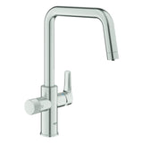 GROHE SPT-Batterie GROHE Blue Pure Eurosmart 30583 U-Auslauf supersteel, 30583DC0