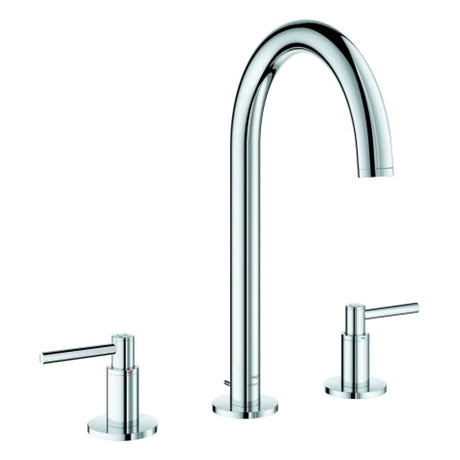 GROHE 3-Loch-WT-Batterie Atrio 20649 Rohrauslauf Hebelgriff chrom, 20649000