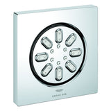 GROHE Seitenbrause 26802 Rainshower Aqua eckige Form chrom, 26802000