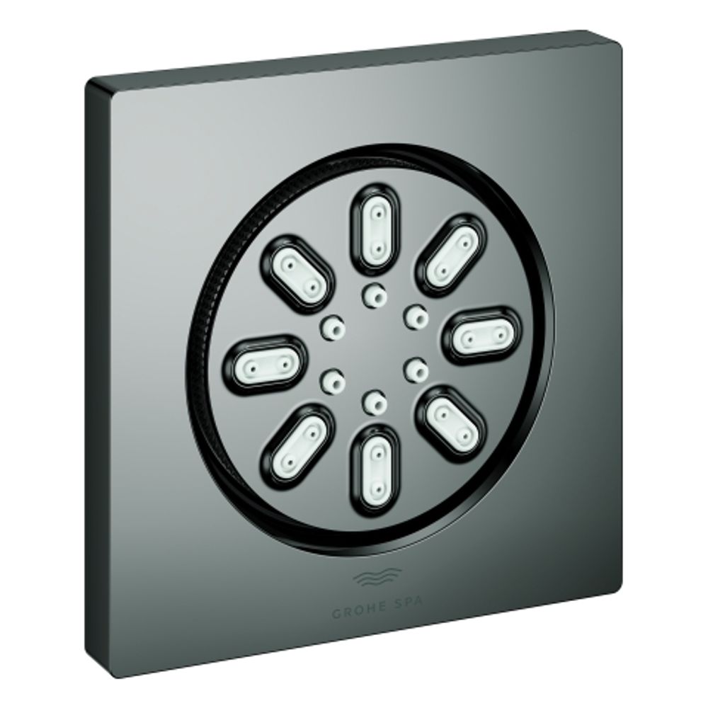 GROHE Seitenbrause 26802 Rainshower Aqua eckige Form hard graphite, 26802A00