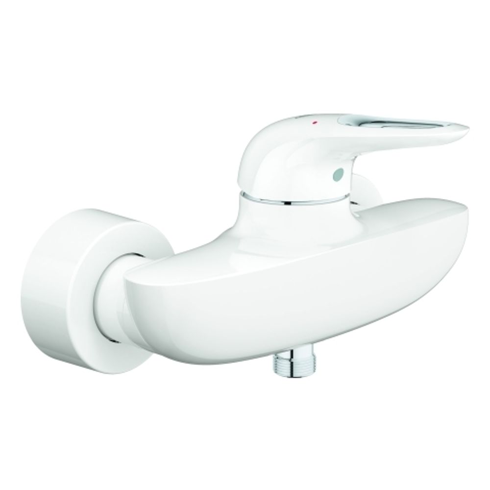 GROHE Einhand-Brausebatterie Eurostyle 33590_3 Wandmontage moon white/chrom, 33590LS3